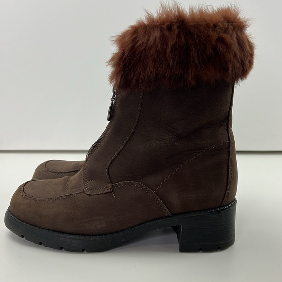 Sorel Women's Block Heel Brown Suede Winter Boots - Picture 5 of 13